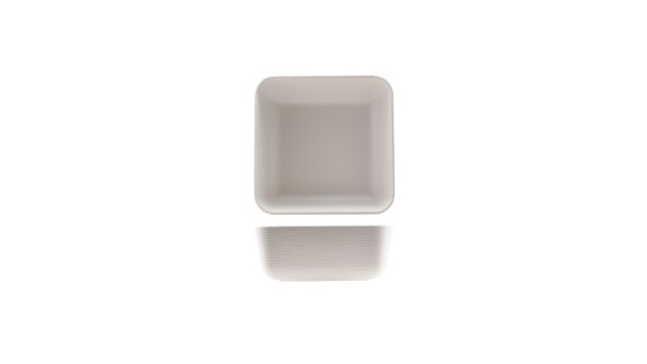 GenWare Melamine White Jute Square Buffet Bowl 25cm