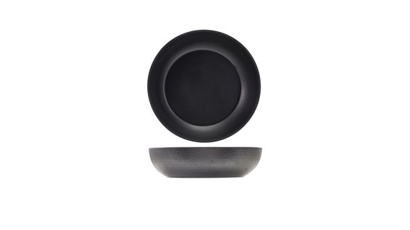 GenWare Melamine Black Jute Buffet Bowl 28 x 7.5cm