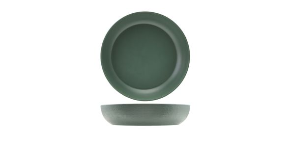 GenWare Melamine Green Jute Buffet Bowl 35 x 7.5cm