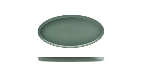GenWare Melamine Green Jute Oval Dish 55 x 27.5 x 3.5cm