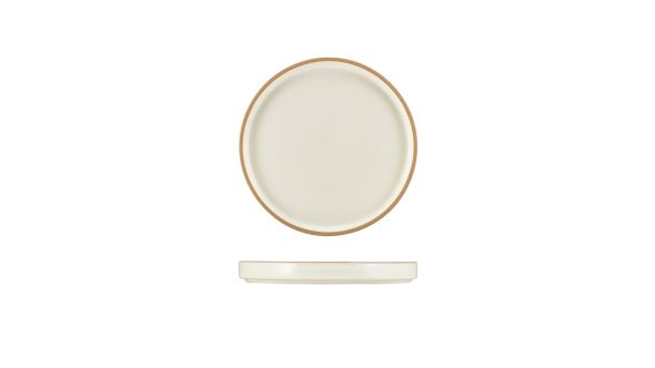 GenWare Kava White Stoneware Presentation Plate 18cm