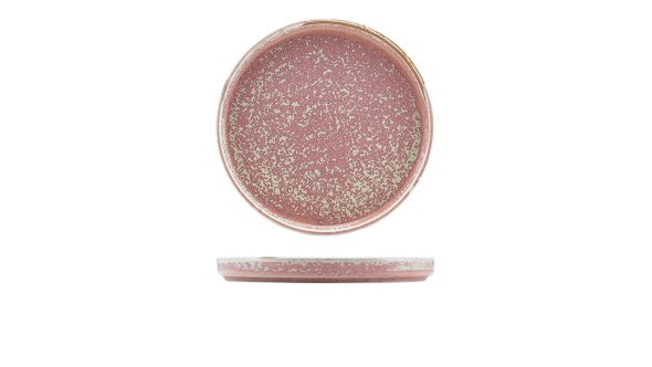 Terra Porcelain Rose Low Presentation Plate 25cm