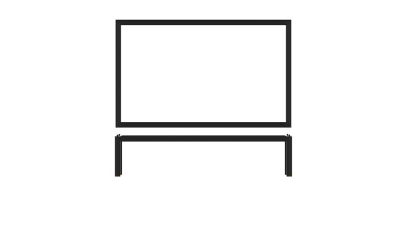 Black Luxor Metal GN 1/1 Riser 53 x 32.5 x 12cm