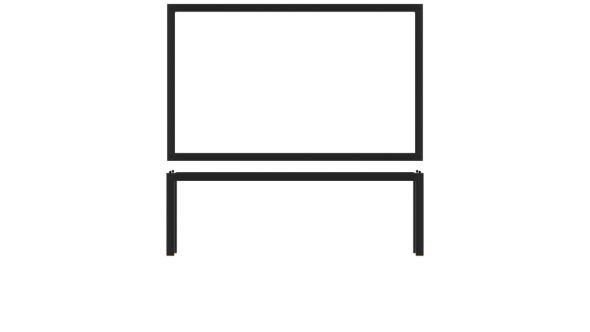 Black Luxor Metal GN 1/1 Riser 53 x 32.5 x 17cm