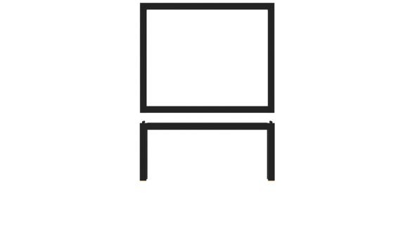 Black Luxor Metal GN 1/2 Riser 32.5 x 26.5 x 17cm