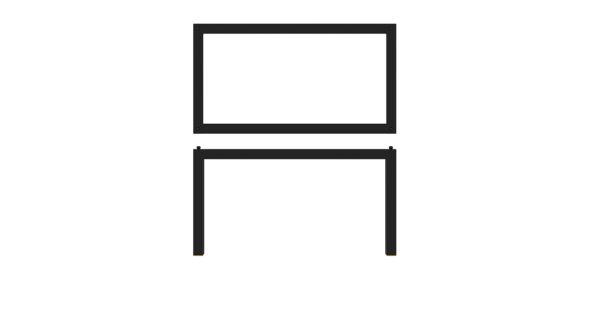 Black Luxor Metal GN 1/3 Riser 32.5 x 17.6 x 17cm