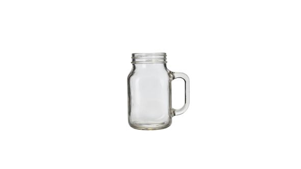 Genware Glass Mason Jar 50cl/ 17.5oz