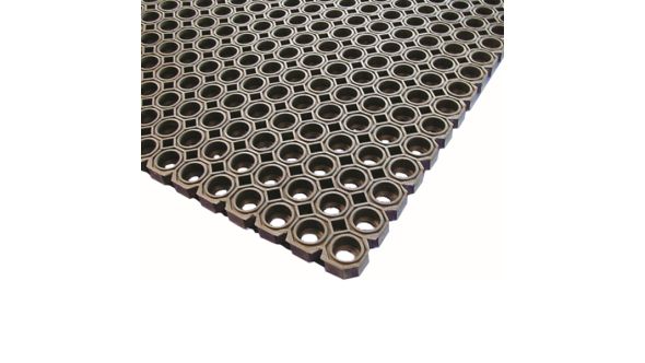 Black Rubber Kitchen Mat 100 x 150 x 2.3cm