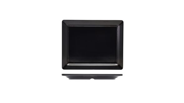 GenWare Melamine Black Platter GN 1/2