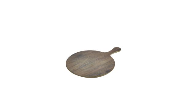 GenWare Melamine Wood Effect Round Paddle Board 42 x 30cm
