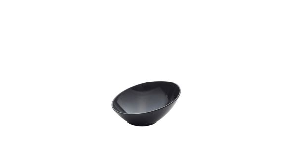 GenWare Melamine Black Slanted Buffet Bowl 21cm