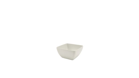 GenWare Melamine White Curved Square Bowl 12.5cm