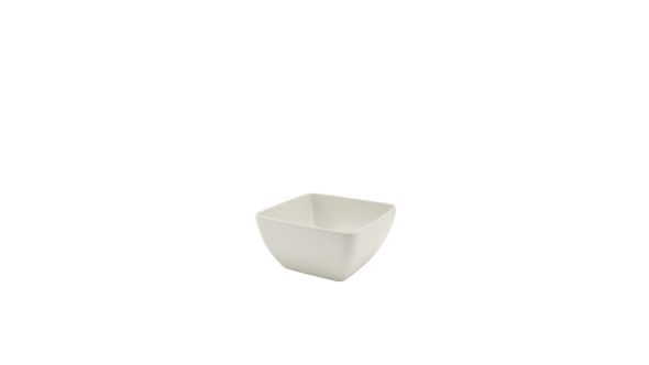 GenWare Melamine White Curved Square Bowl 15cm