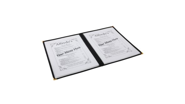 American Style Clear Menu Holder - 2 Page