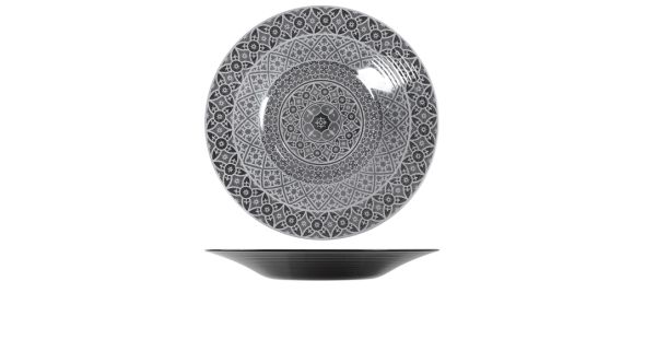 Black Marrakesh Melamine Bowl 48 x 6cm