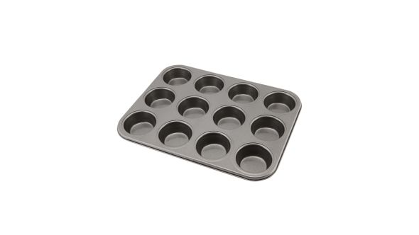 Carbon Steel Non-Stick 12 Cup Muffin Tray