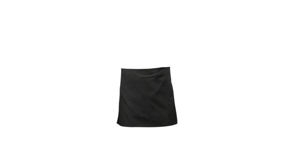 Black Short Apron 70cm x 37cm