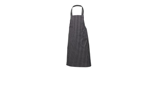 Navy Butchers Stripe Bib Apron 70cm X 100cm
