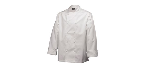 Basic Stud Jacket (Long Sleeve)White XL Size