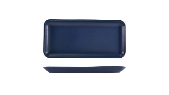 Antigo Stoneware Denim Narrow Rectangular Platter 35 x 16.5cm