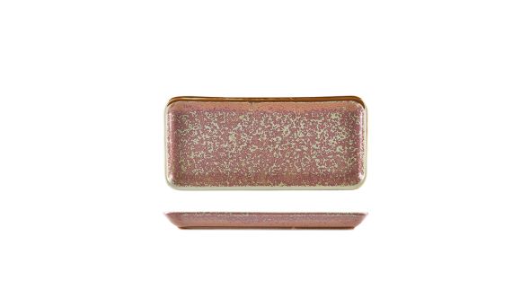 Terra Porcelain Rose Narrow Rectangular Platter 27 x 12.5cm