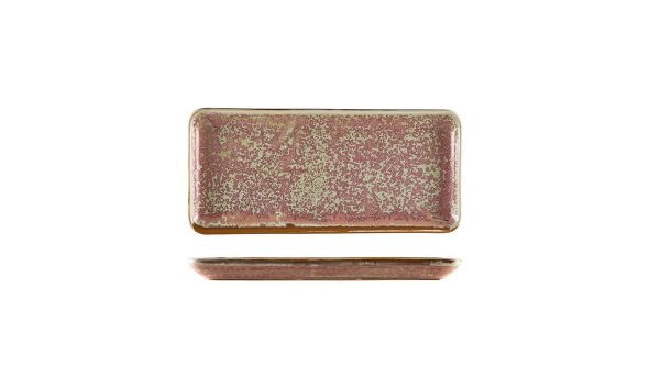 Terra Porcelain Rose Narrow Rectangular Platter 31 x 14cm