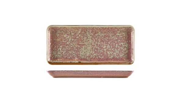 Terra Porcelain Rose Narrow Rectangular Platter 36 x 16.5cm