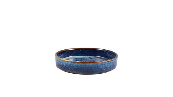 Terra Porcelain Aqua Blue Presentation Bowl 20.5cm