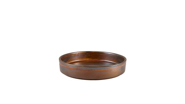 Terra Porcelain Rustic Copper Presentation Bowl 20.5cm