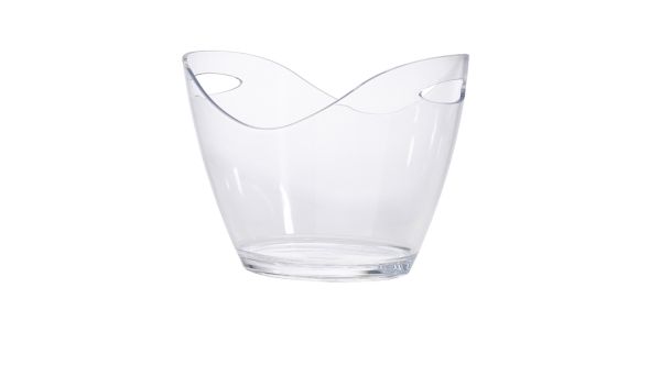 Clear Plastic Champagne Bucket Large