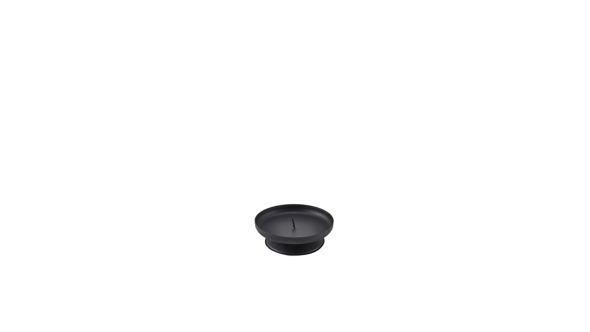 Pillar Candle Holder Black 90mm Dia