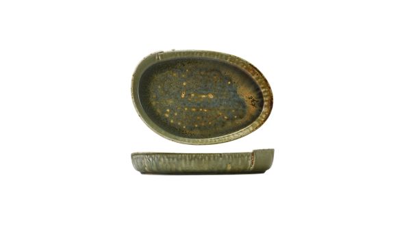 Kozo Porcelain Midori Oval Plate 28cm