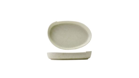 Kozo Porcelain Shiro Oval Plate 23cm