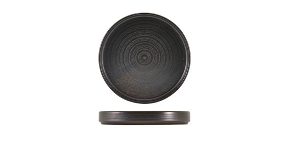 Terra Porcelain Black Presentation Plate 20.5cm