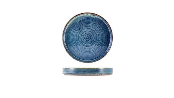 Terra Porcelain Aqua Blue Presentation Plate 18cm