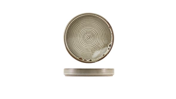 Terra Porcelain Grey Presentation Plate 18cm