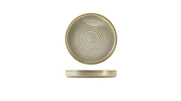 Terra Porcelain Matt Grey Presentation Plate 18cm