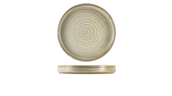 Terra Porcelain Matt Grey Presentation Plate 26cm