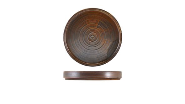 Terra Porcelain Rustic Copper Presentation Plate 20.5cm