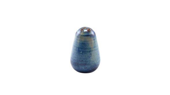 Terra Porcelain Aqua Blue Pepper Shaker