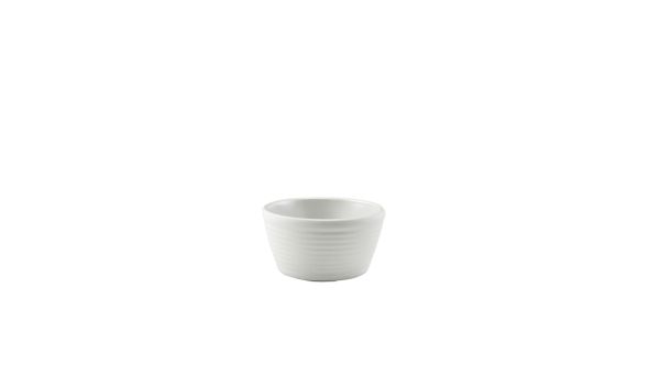 GenWare Melamine Matt White Ripple Ramekin 68ml/ 2.4oz