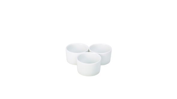 Genware Porcelain Contemporary Smooth Ramekin 9cm/ 3.5"