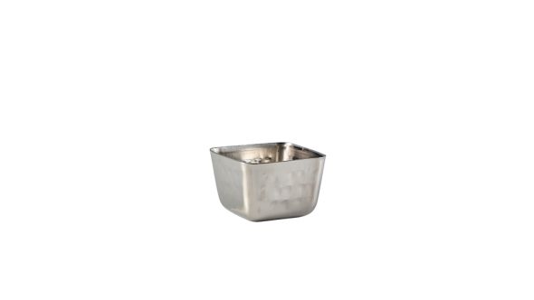 GenWare Stainless Steel Square Hammered Ramekin 71ml/ 2.5oz