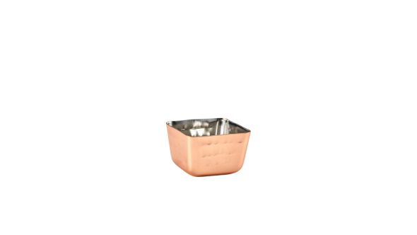 GenWare Copper Plated Square Hammered Ramekin 71ml/ 2.5oz