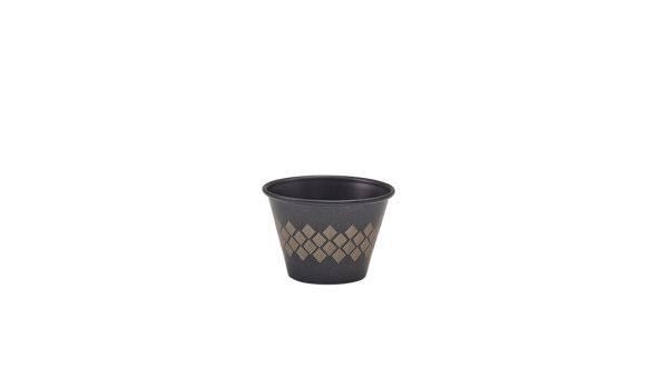 GenWare Metallic Black Diamond Ramekin 71ml/ 2.5oz
