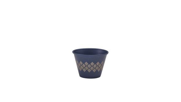 GenWare Metallic Blue Diamond Ramekin 71ml/ 2.5oz