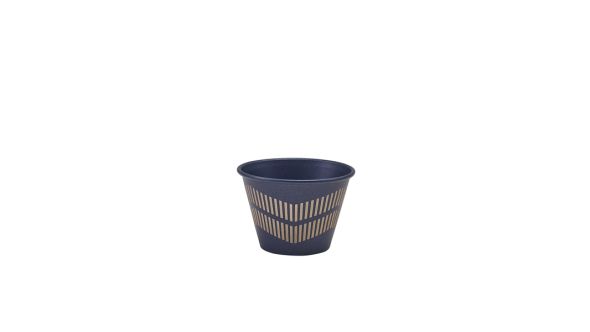 GenWare Metallic Blue Lined Ramekin 71ml/ 2.5oz