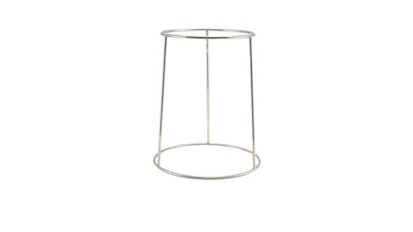 GenWare Silver Anti-Slip Round Buffet Riser 30cm