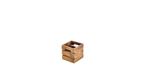 Genware Acacia Wood Box/ Riser 12cm