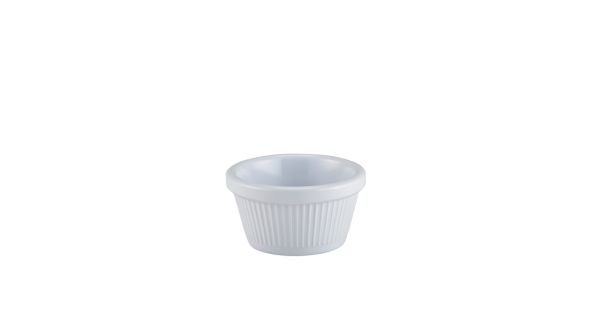 GenWare Melamine White Fluted Ramekin 59ml/ 2oz